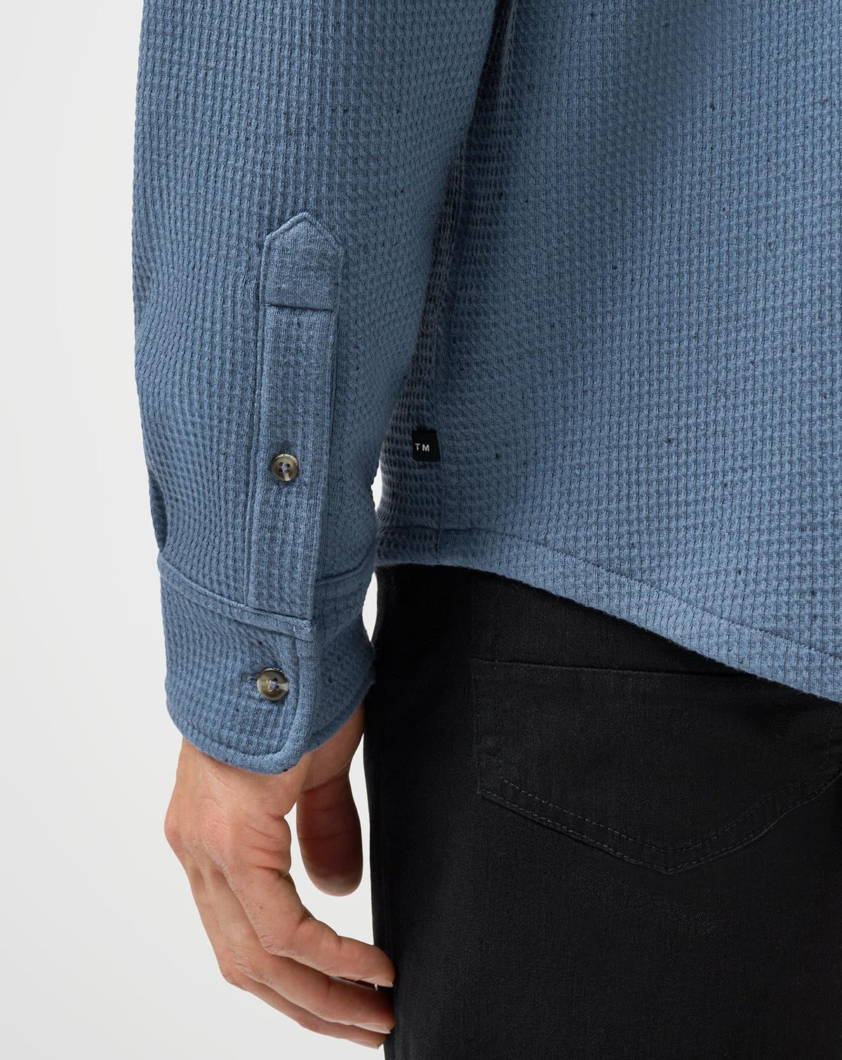 Cloud Waffle Shirt Jacket Bering Sea | Travis Mathew Trusted