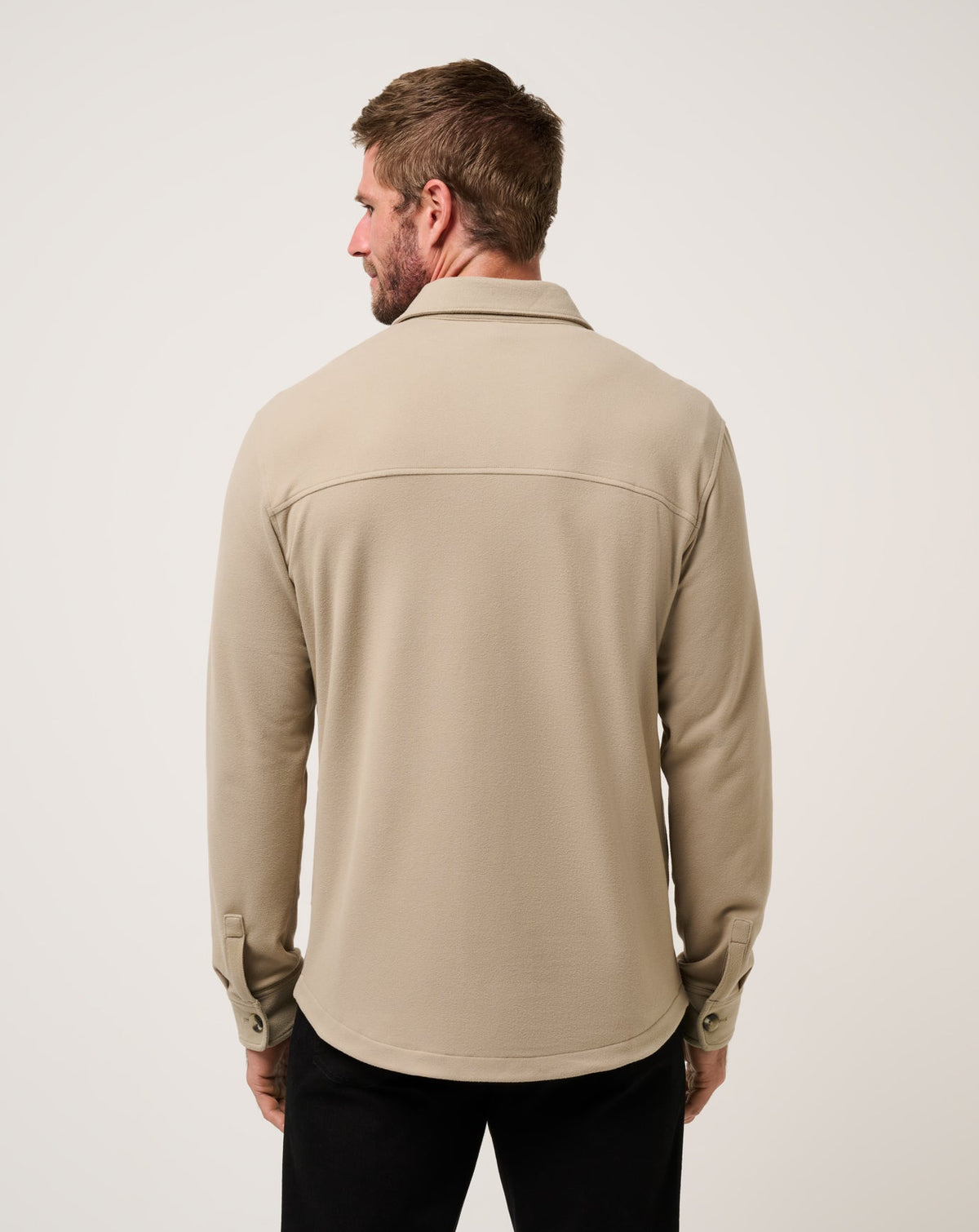 Peak Fleece Shirt Jacket Weathered Teak | Travis Mathew Hot Sale
