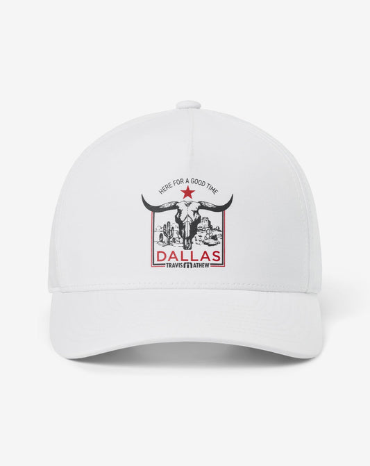 Down South Dallas Snapback Hat White | Travis Mathew Smart Buy
